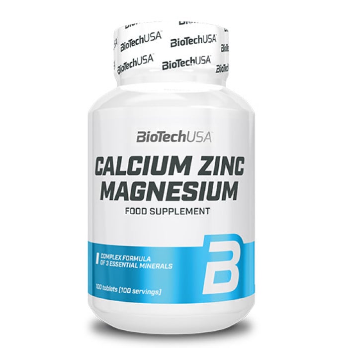 BIOTECH USA Calcium Zinc Magnesium 100 Tabs.